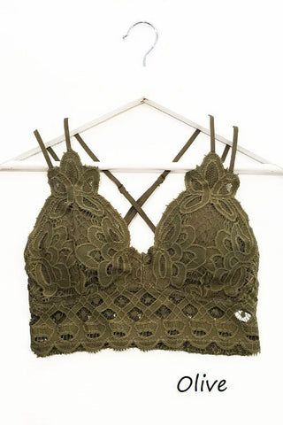 LACE BRALETTE IN OLIVE-BRALETTE-MODE-Couture-Boutique-Womens-Clothing