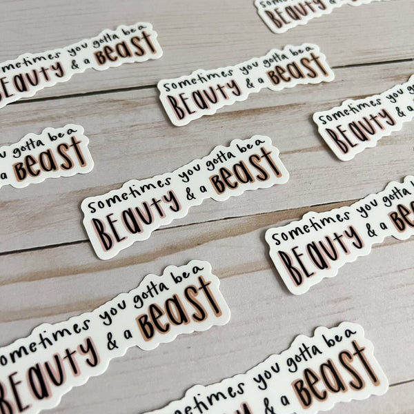 Beauty & Beast Sticker-MODE-Couture-Boutique-Womens-Clothing