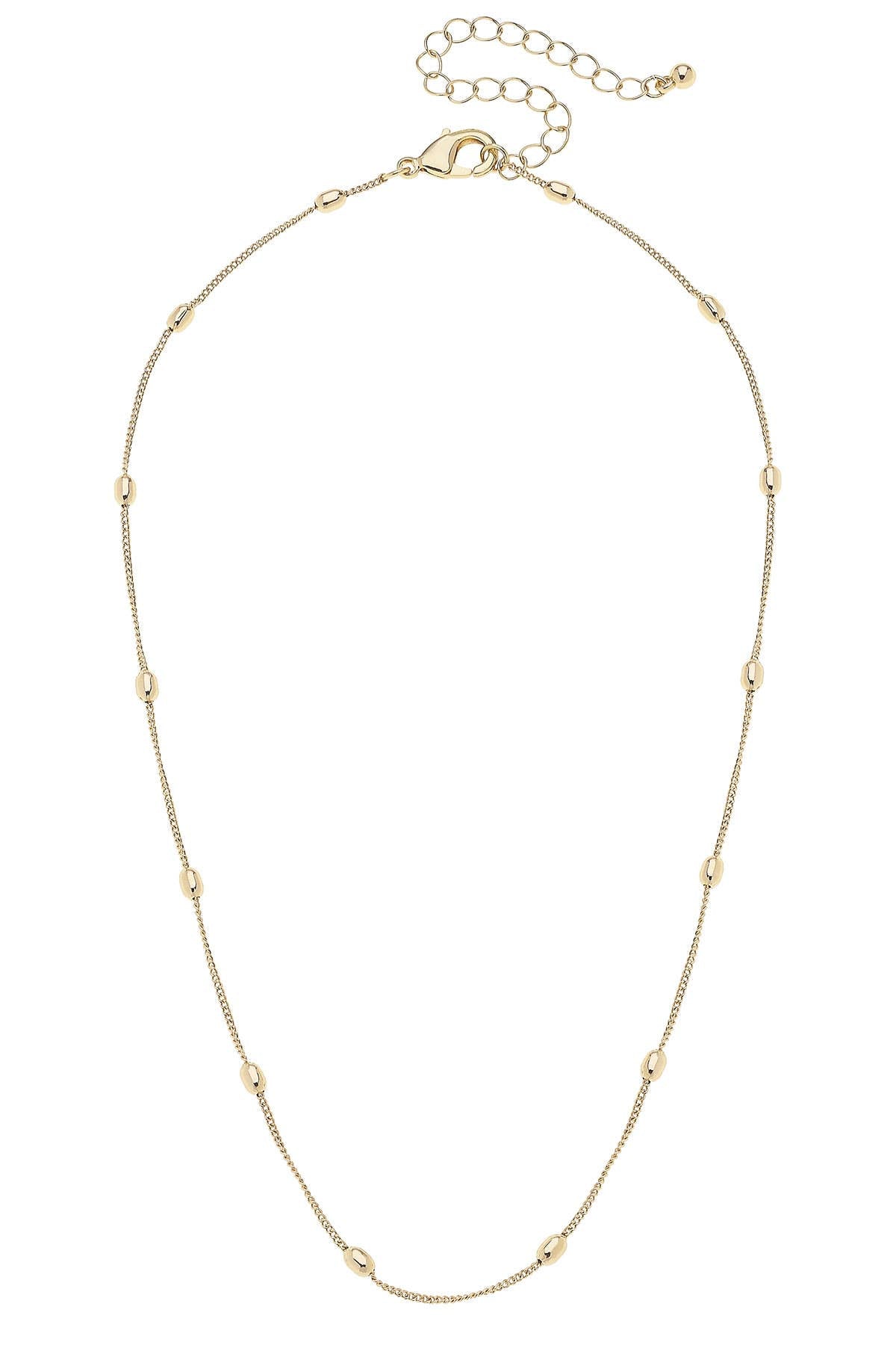 Wynona Dainty Charm Necklace Base in Shiny Gold-MODE-Couture-Boutique-Womens-Clothing