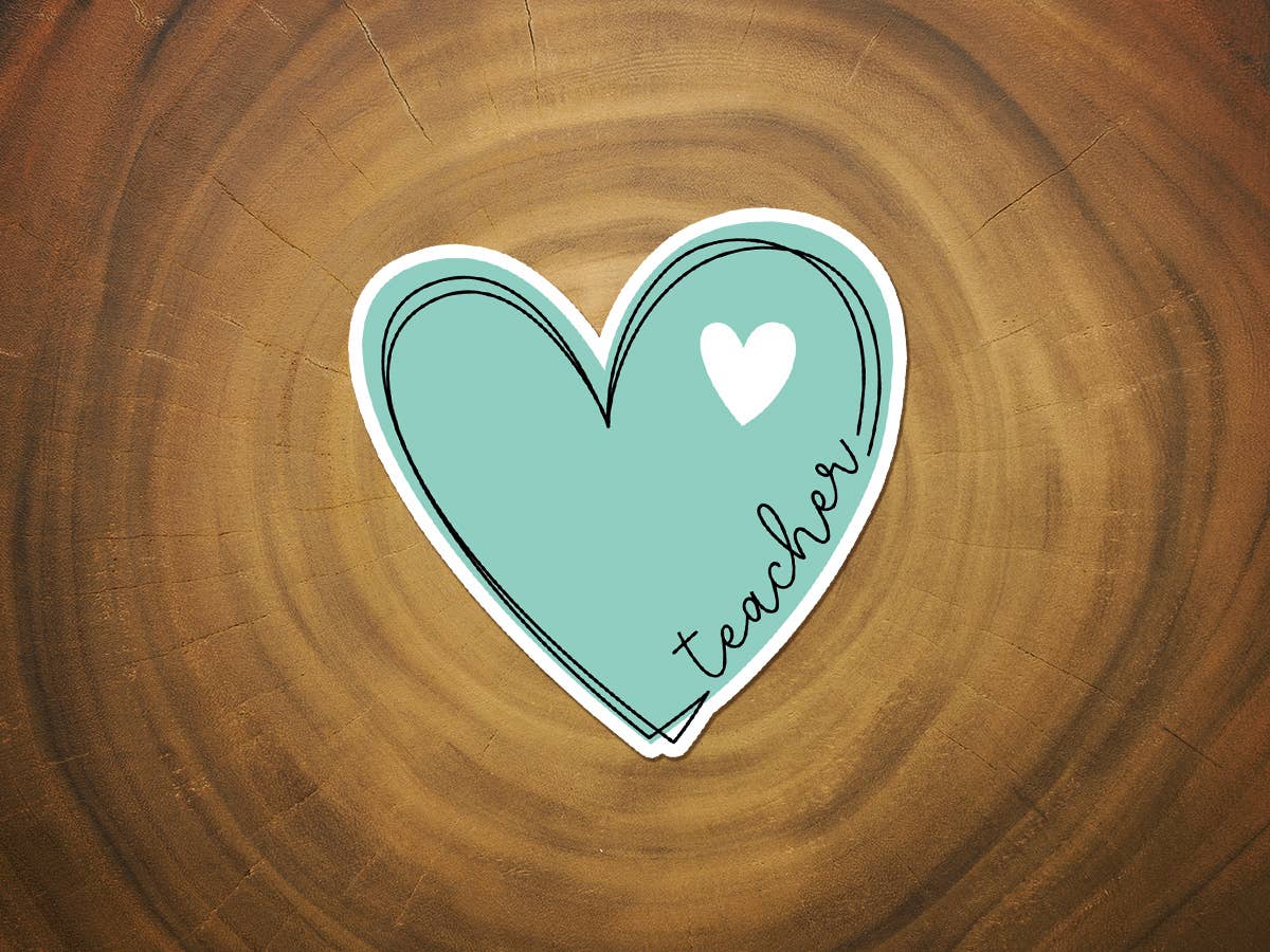 Teacher Appreciation Sticker | Heart Sticker | Teacher Gift-MODE-Couture-Boutique-Womens-Clothing