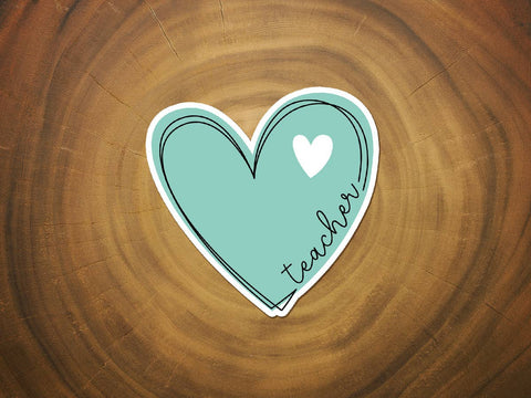 Teacher Appreciation Sticker | Heart Sticker | Teacher Gift-MODE-Couture-Boutique-Womens-Clothing