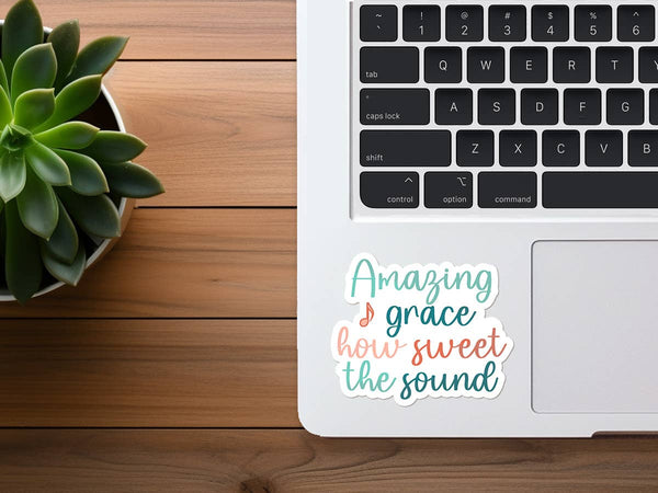 Amazing Grace, How Sweet the Sound | Christian Hymn Sticker-MODE-Couture-Boutique-Womens-Clothing
