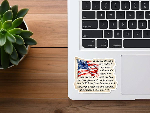 I Will Heal Their Land | America | Vinyl Christian Sticker-MODE-Couture-Boutique-Womens-Clothing