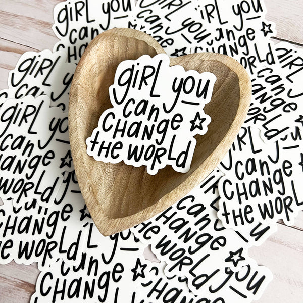 Inspirational stickers | Mental health decal | Girl change-MODE-Couture-Boutique-Womens-Clothing