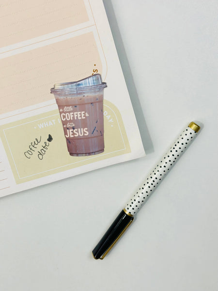 Iced coffee and Jesus sticker, coffee and Jesus lover-MODE-Couture-Boutique-Womens-Clothing