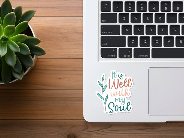 It Is Well With My Soul (Modern) | Christian Hymn Sticker-MODE-Couture-Boutique-Womens-Clothing