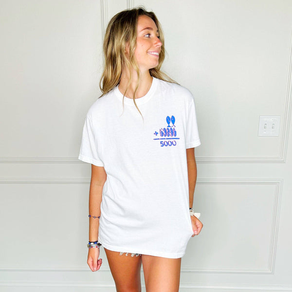 GUEST CHECK MATTHEW GRAPHIC TEE IN WHITE-MODE-Couture-Boutique-Womens-Clothing