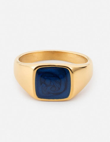 Indigo Signet Ring: 5-MODE-Couture-Boutique-Womens-Clothing