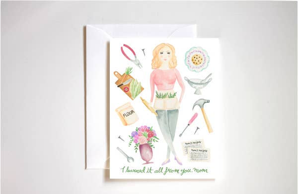 I Learned It All From You, Mom Mother's Day Card-MODE-Couture-Boutique-Womens-Clothing