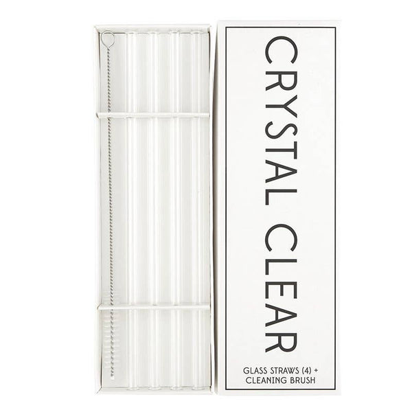 Glass Straws - Set of 4-MODE-Couture-Boutique-Womens-Clothing
