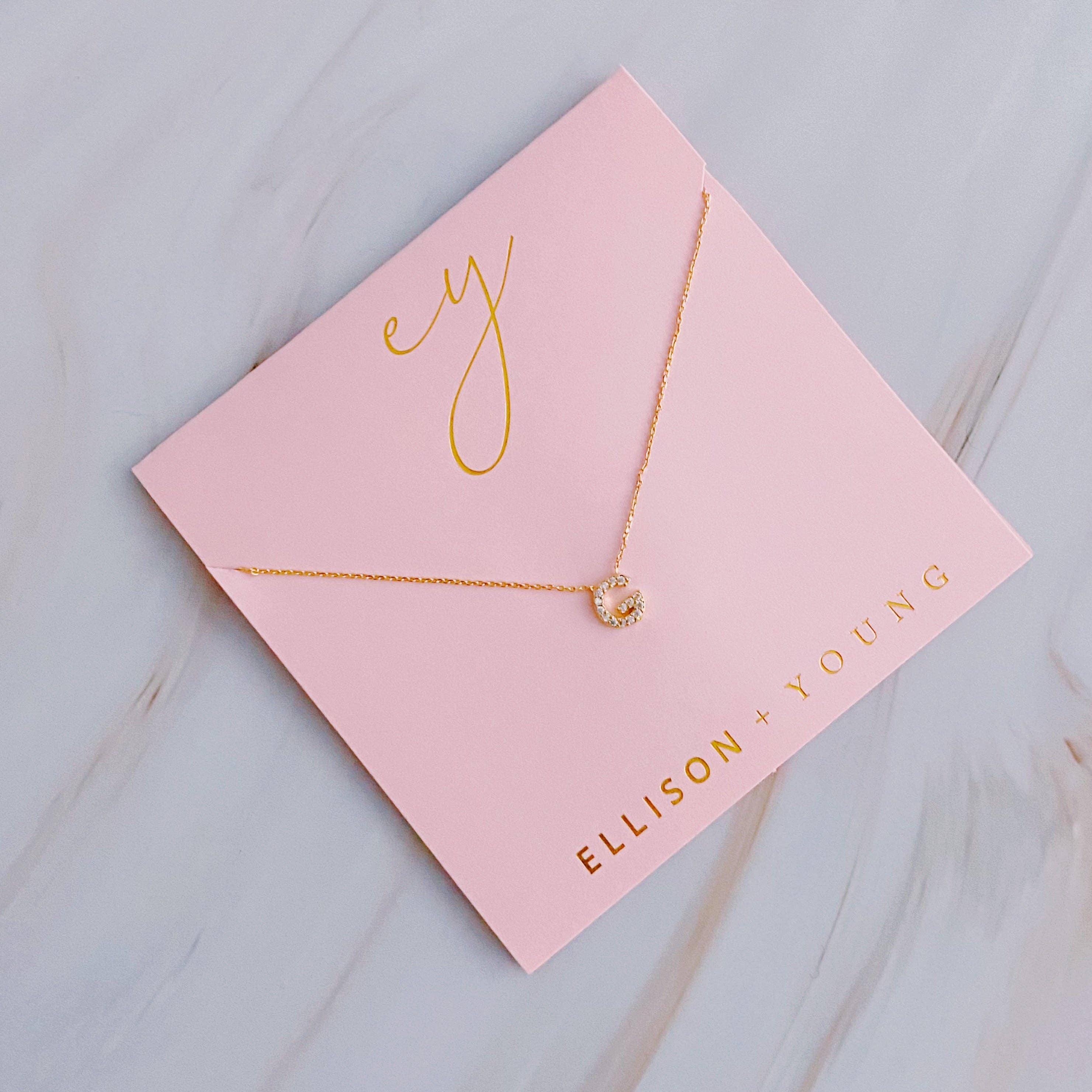 UNDERSTATED BEAUTY INITIAL NECKLACE IN GOLD-NECKLACE-MODE-Couture-Boutique-Womens-Clothing