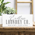 ENDLESS LAUNDRY CO WOOD SIGN-MODE-Couture-Boutique-Womens-Clothing