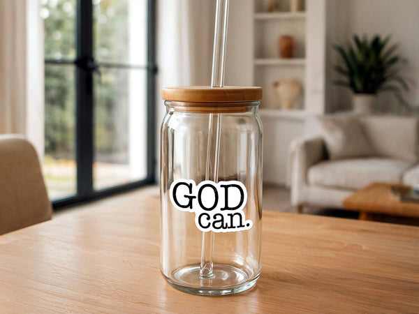 God Can | Vinyl Christian Sticker | Waterproof Faith Sticker-MODE-Couture-Boutique-Womens-Clothing