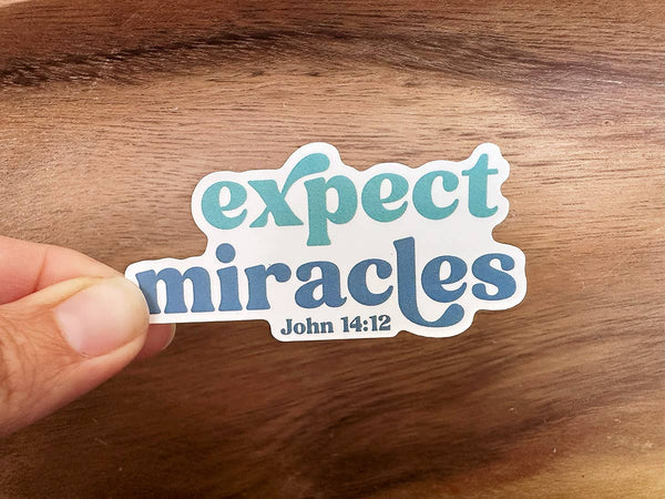 Expect Miracles | Vinyl Christian Sticker | Faith Sticker-MODE-Couture-Boutique-Womens-Clothing
