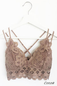 LACE BRALETTE IN COCOA-BRALETTE-MODE-Couture-Boutique-Womens-Clothing