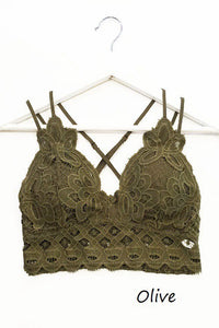 LACE BRALETTE IN OLIVE-BRALETTE-MODE-Couture-Boutique-Womens-Clothing