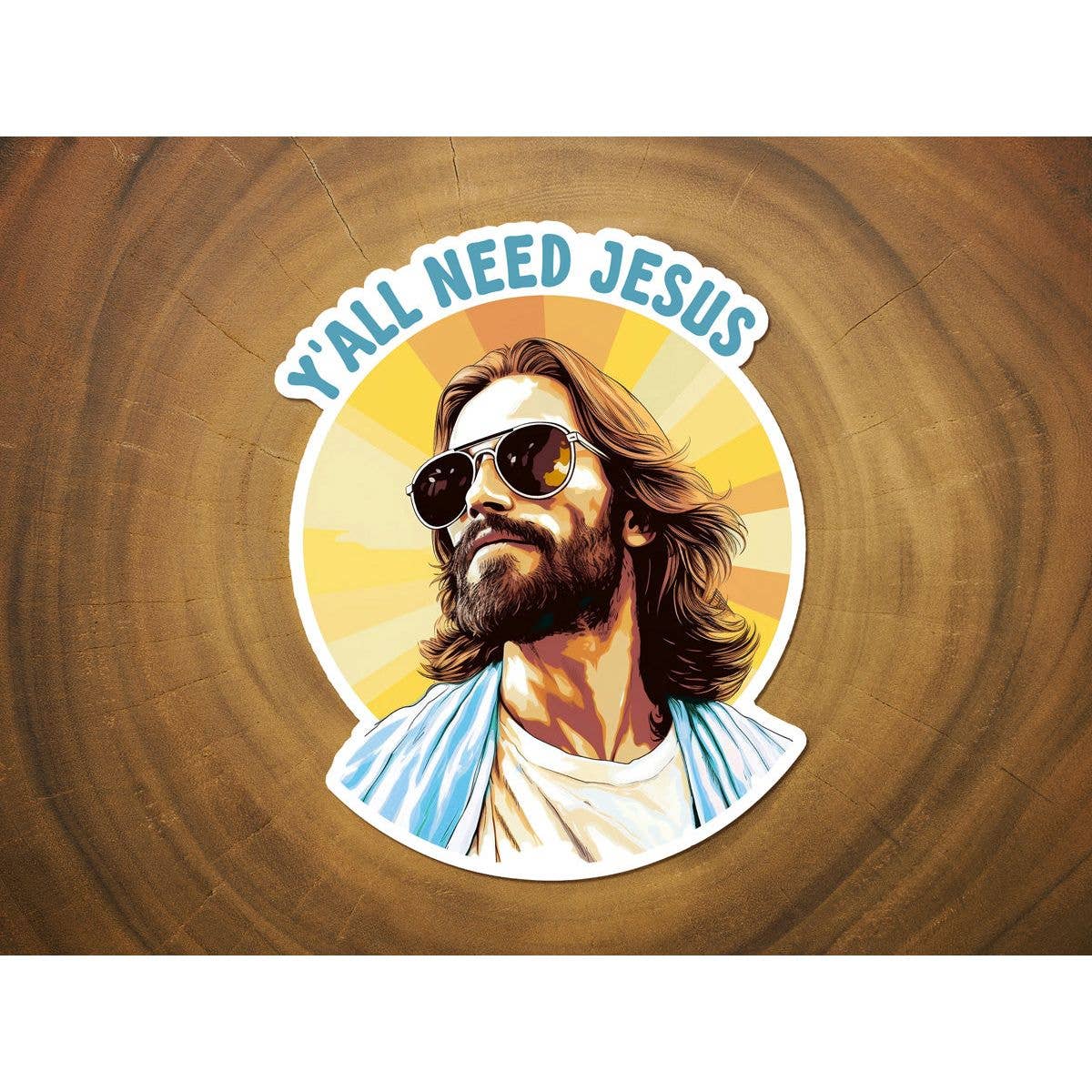 Y'all Need Jesus | Funny Sticker | Christian Sticker | Vinyl-MODE-Couture-Boutique-Womens-Clothing