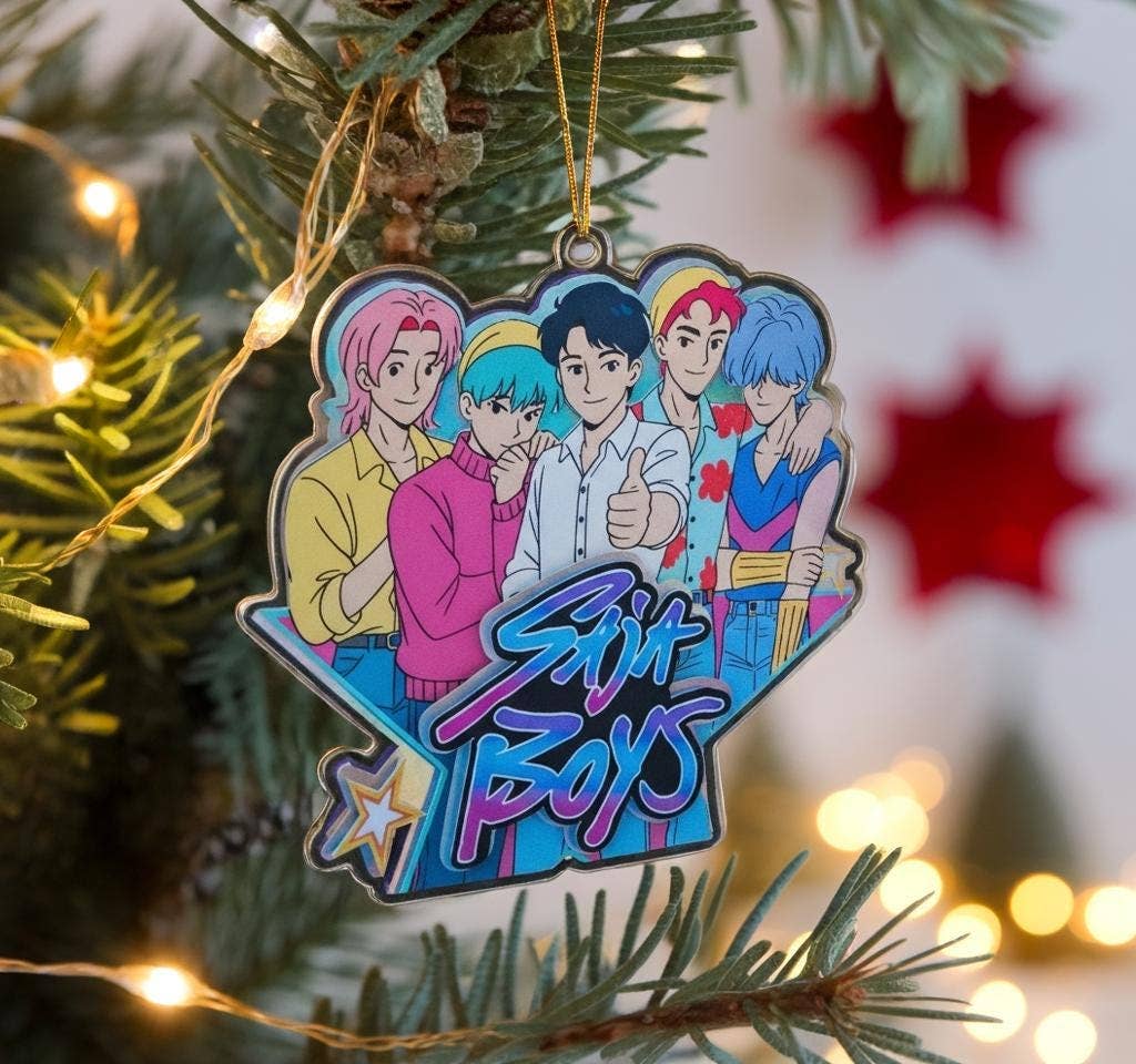 Kpop Demon Saja Boy Acrylic Ornament, Kpop Acrylic Ornament: 3.5×3.5 inches-MODE-Couture-Boutique-Womens-Clothing