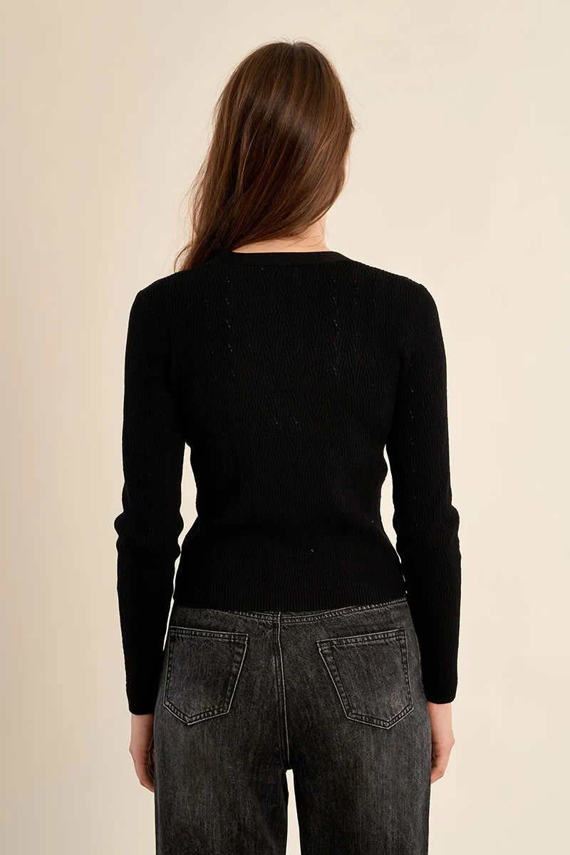 KEEPSAKE KNIT CARDIGAN IN BLACK-CARDIGAN-MODE-Couture-Boutique-Womens-Clothing