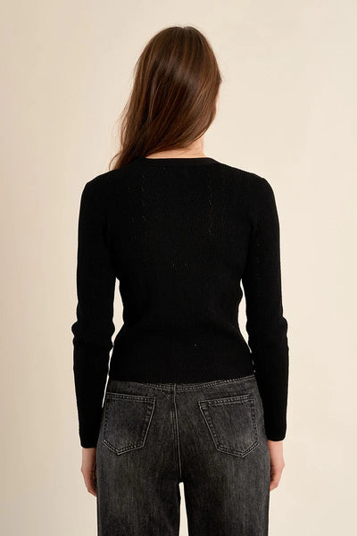 KEEPSAKE KNIT CARDIGAN IN BLACK-CARDIGAN-MODE-Couture-Boutique-Womens-Clothing