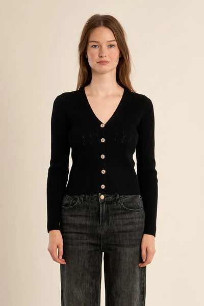 KEEPSAKE KNIT CARDIGAN IN BLACK-CARDIGAN-MODE-Couture-Boutique-Womens-Clothing
