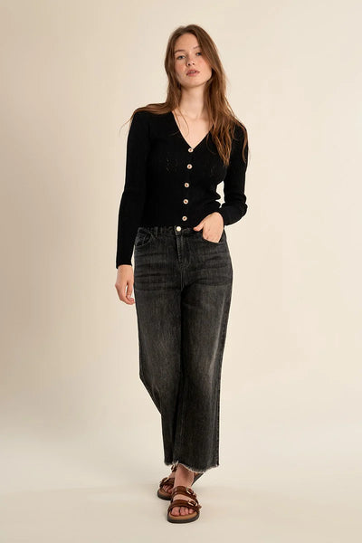 KEEPSAKE KNIT CARDIGAN IN BLACK-CARDIGAN-MODE-Couture-Boutique-Womens-Clothing