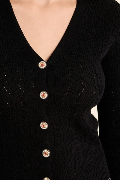 KEEPSAKE KNIT CARDIGAN IN BLACK-CARDIGAN-MODE-Couture-Boutique-Womens-Clothing
