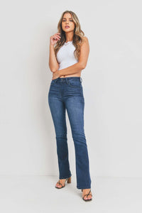 FAIRFAX HIGH RISE BOOTCUT JEAN IN DARK DENIM-Jeans-MODE-Couture-Boutique-Womens-Clothing