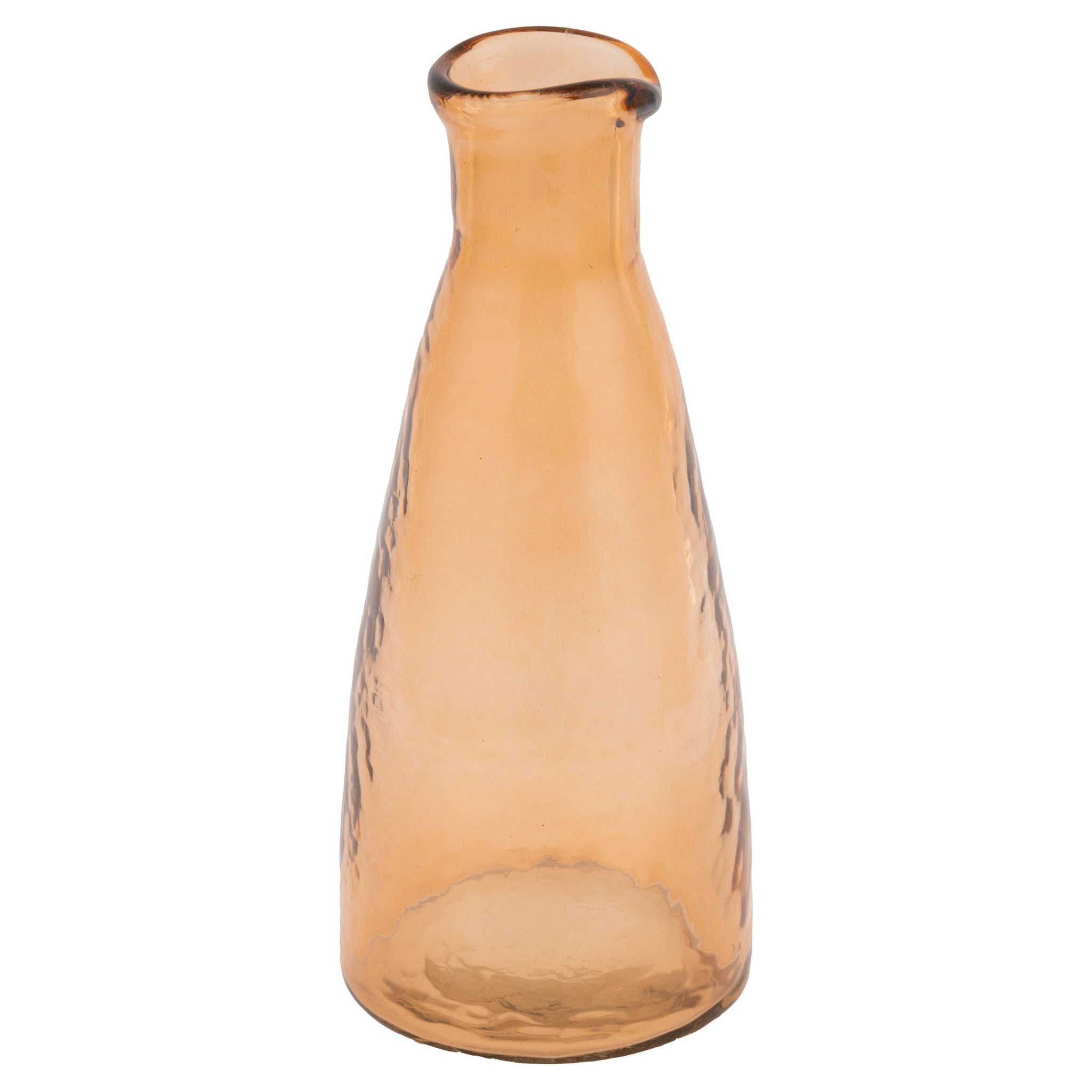 HAMMERED GLASS PERSONAL CARAFE IN FAWN-glassware-MODE-Couture-Boutique-Womens-Clothing