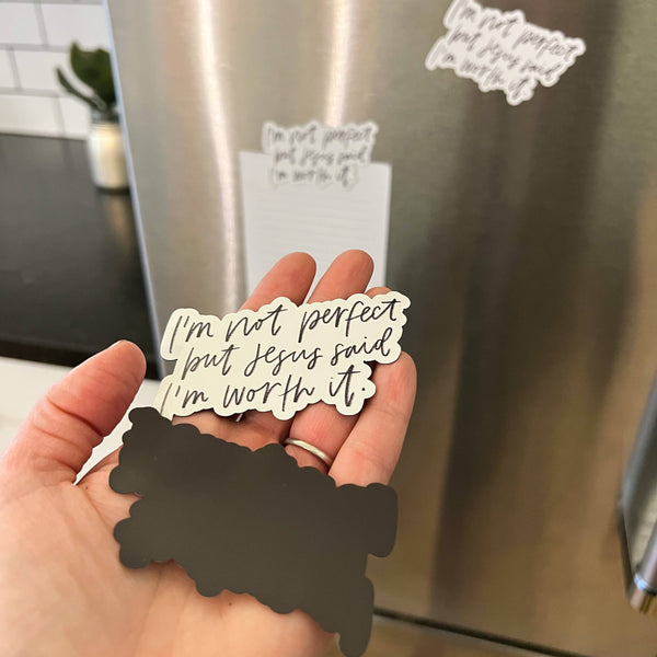 Jesus Magnet | Fridge magnets | Christian magnet: Black & White-MODE-Couture-Boutique-Womens-Clothing