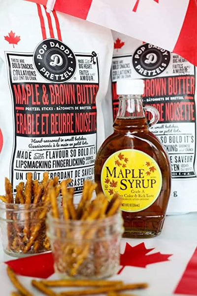 Pop Daddy – Maple & Brown Butter Seasoned Pretzels 7.5oz-pretzels-MODE-Couture-Boutique-Womens-Clothing