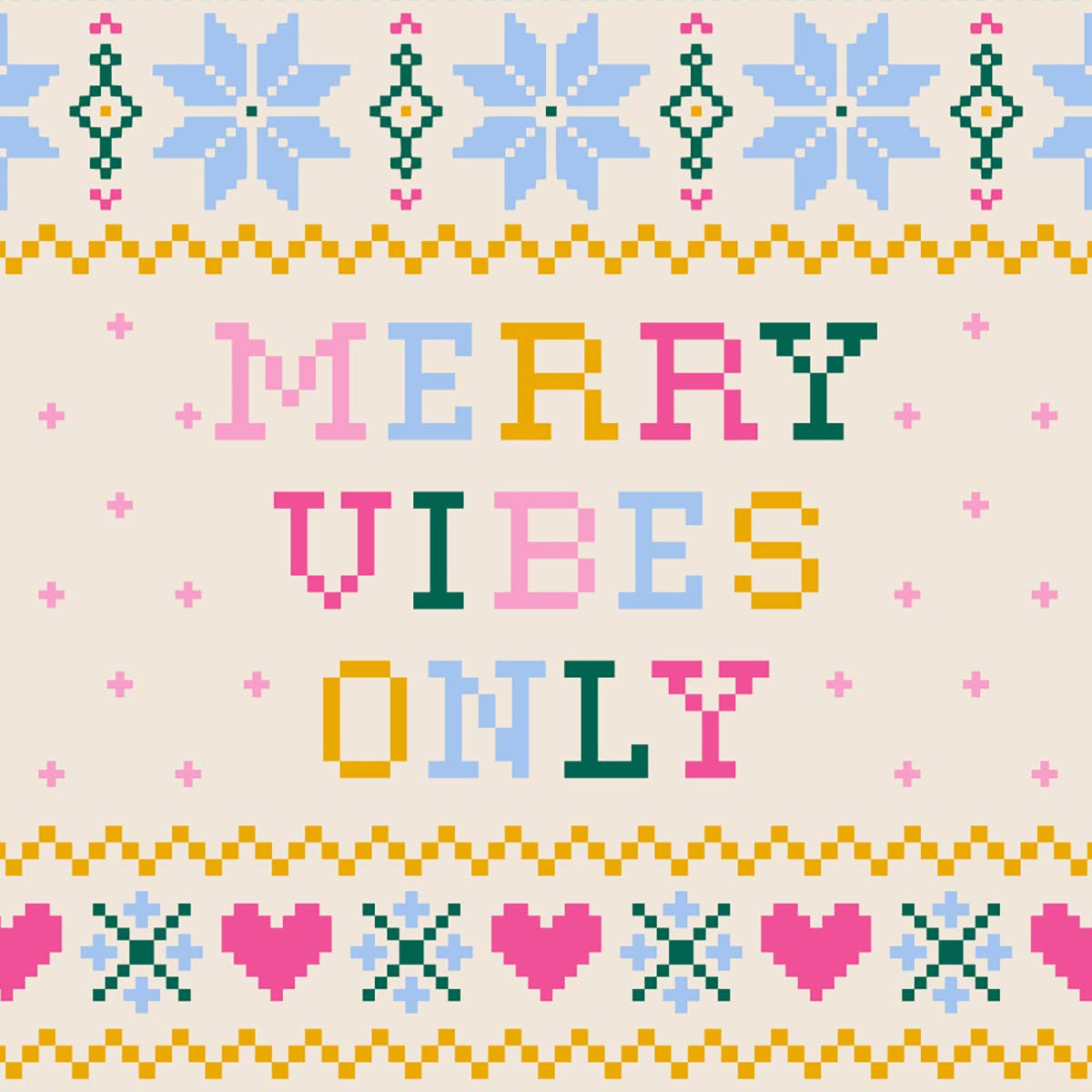 Holiday Cocktail Napkins | Merry Vibes Only - 20ct: Default Title-MODE-Couture-Boutique-Womens-Clothing