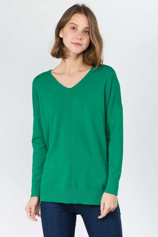 BROOKLYNN SWEATER KELLY GREEN-Sweaters-MODE-Couture-Boutique-Womens-Clothing