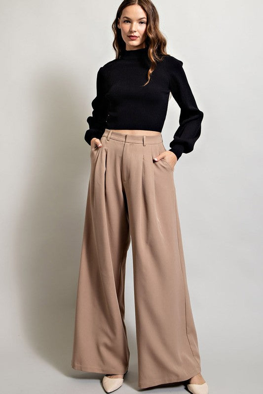 JAIMIE STRAIGHT LEG PANTS IN COCO-Pants-MODE-Couture-Boutique-Womens-Clothing