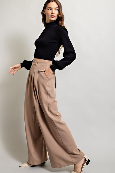 JAIMIE STRAIGHT LEG PANTS IN COCO-Pants-MODE-Couture-Boutique-Womens-Clothing