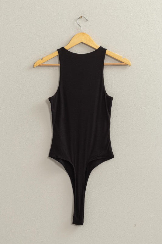 MIDNIGHT CONTOUR BODYSUIT IN BLACK-Tops-MODE-Couture-Boutique-Womens-Clothing