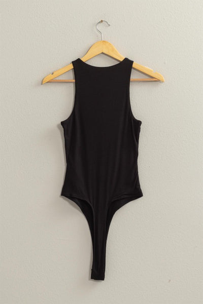 MIDNIGHT CONTOUR BODYSUIT IN BLACK-Tops-MODE-Couture-Boutique-Womens-Clothing