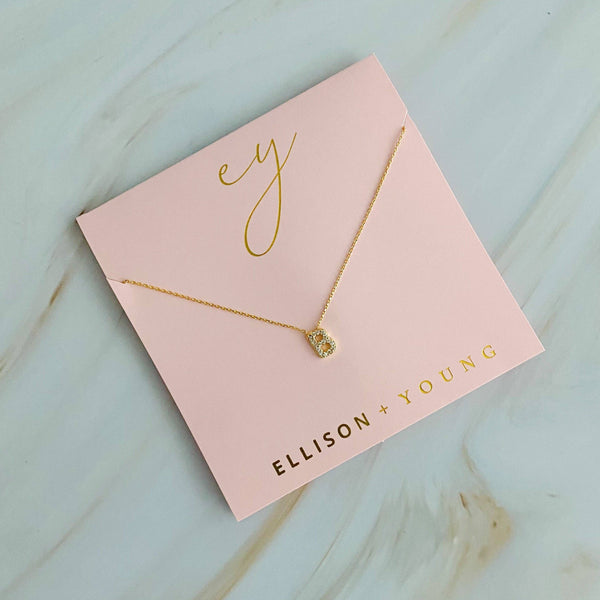 UNDERSTATED BEAUTY INITIAL NECKLACE IN GOLD-NECKLACE-MODE-Couture-Boutique-Womens-Clothing