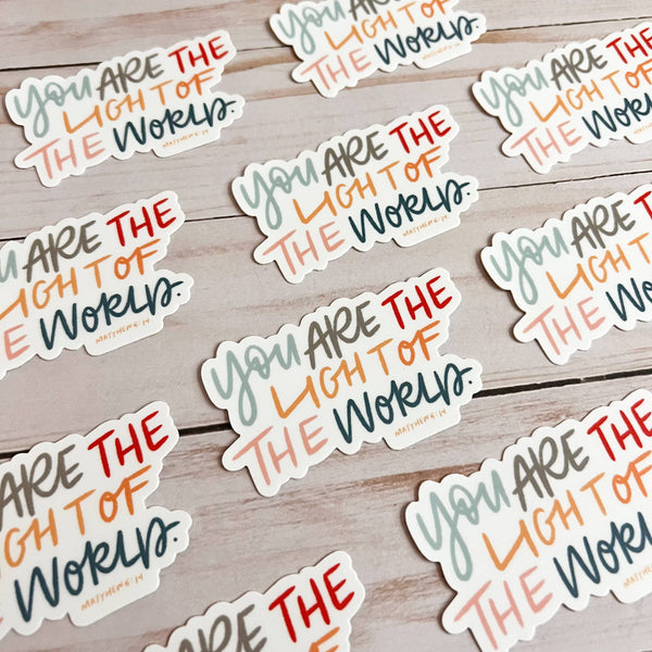 Be A Light Sticker | Matthew 5:14 decal-MODE-Couture-Boutique-Womens-Clothing