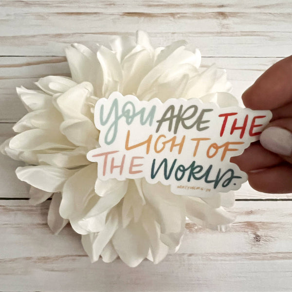 Be A Light Sticker | Matthew 5:14 decal-MODE-Couture-Boutique-Womens-Clothing