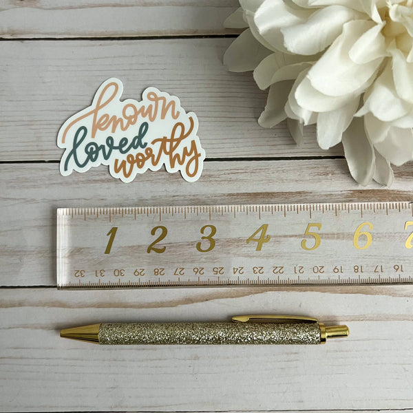 Known loved worthy sticker | Faith stickers & decals-MODE-Couture-Boutique-Womens-Clothing