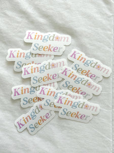 Kingdom seeker, Christian stickers, seek God's kingdom-MODE-Couture-Boutique-Womens-Clothing
