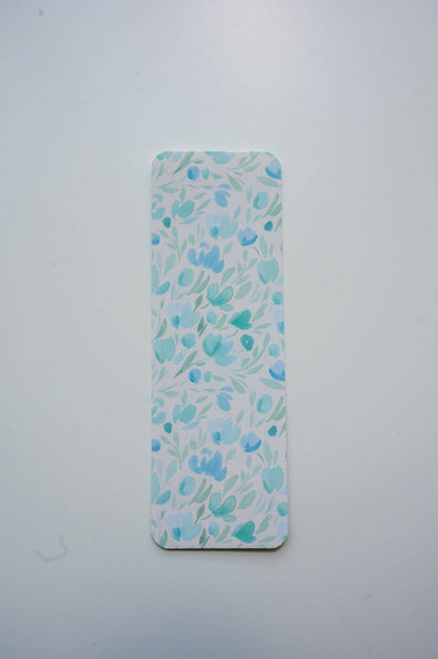 Blue and Green Floral Watercolor Bookmark-MODE-Couture-Boutique-Womens-Clothing