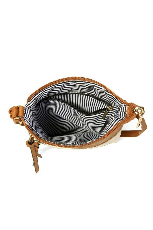 SARIONNA VEGAN LEATHER CROSSBODY SHOULDER BAG IN IVORY-BAG-MODE-Couture-Boutique-Womens-Clothing