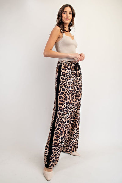 EARLY MORNING SIDE STRIPE TRACK PANTS IN LEOPARD-Track Pants-MODE-Couture-Boutique-Womens-Clothing