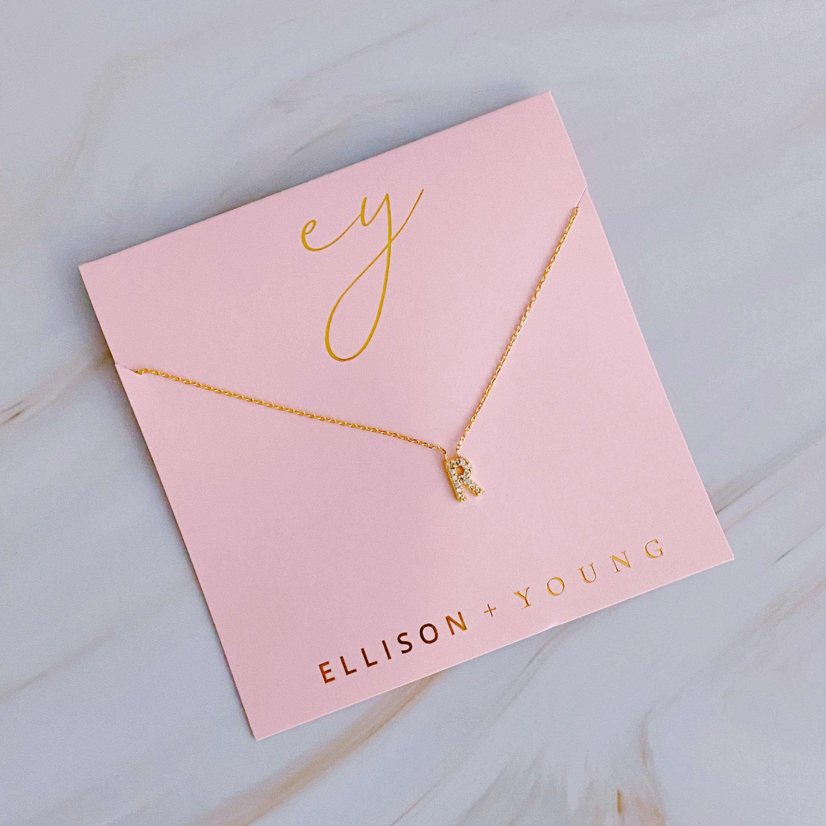 UNDERSTATED BEAUTY INITIAL NECKLACE IN GOLD-NECKLACE-MODE-Couture-Boutique-Womens-Clothing