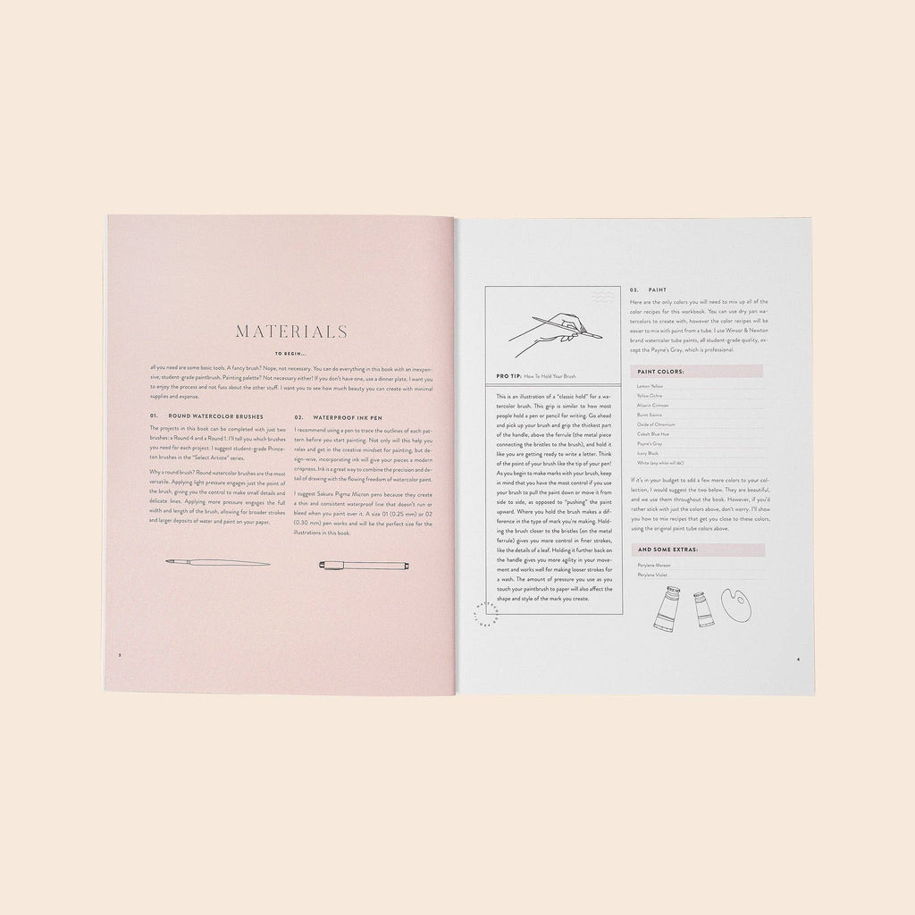 Watercolor Workbook: 30-Minute Beginner Projects-ACTIVITY BOOK-MODE-Couture-Boutique-Womens-Clothing