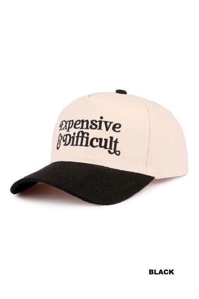 EXPENSIVE & DIFFICULT HAT IN BLACK-hat-MODE-Couture-Boutique-Womens-Clothing