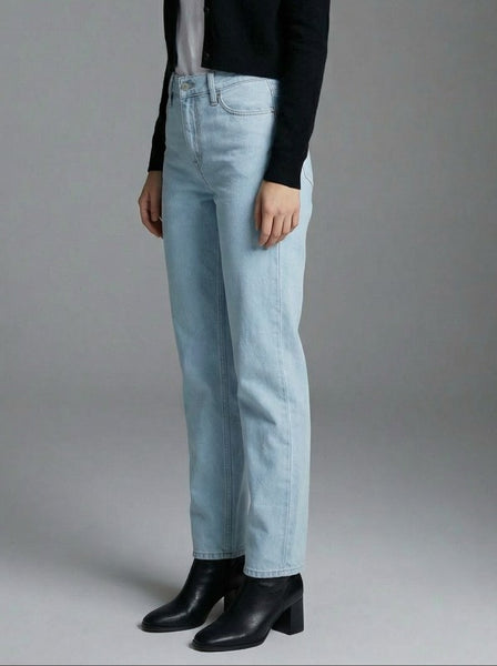 HILARY MID RISE MIDI WIDE LEG JEANS IN LIGHT WASH-Jeans-MODE-Couture-Boutique-Womens-Clothing