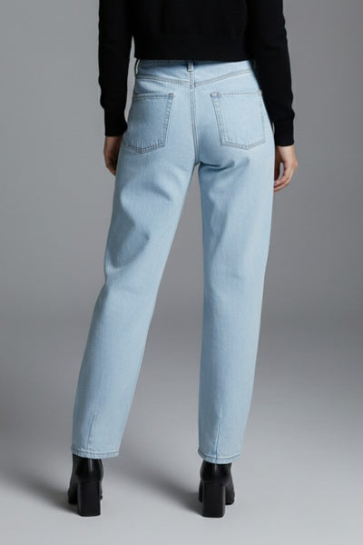 HILARY MID RISE MIDI WIDE LEG JEANS IN LIGHT WASH-Jeans-MODE-Couture-Boutique-Womens-Clothing